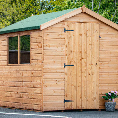 how much does a 8x10 wood shed weigh
