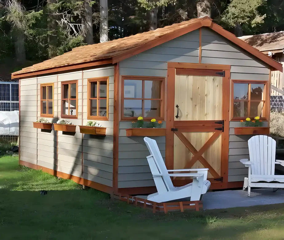 how many square feet is a 10x20 shed