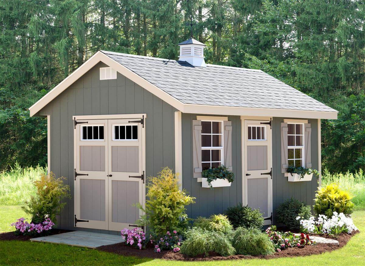 what to put around bottom of shed to keep water out