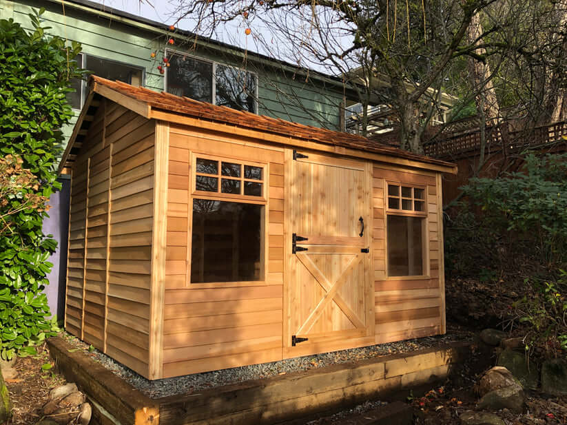 how to raise a shed