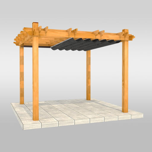 Outdoor Living Today - 10×10 Pergola with Retractable Canopy - Isolated