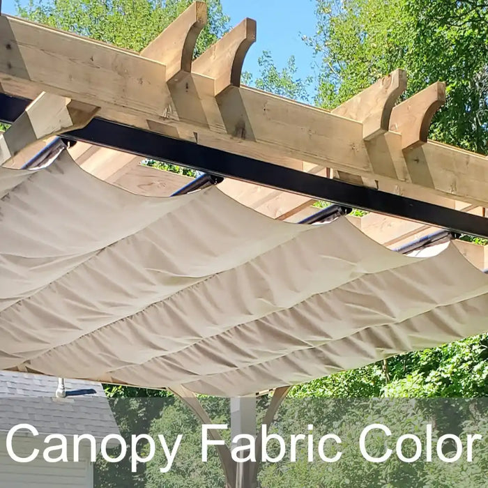 Outdoor Living Today - 14x16 Pergola with Retractable Canopy - Fabric Color