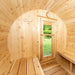 Dundalk - Canadian Timber Harmony Outdoor Barrel Sauna - Interior view