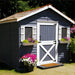 Cedarshed - Cedar House Storage Shed - with Flower Boxes