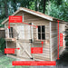 Cedarshed - Cedar House Storage Shed - Parts Labeled