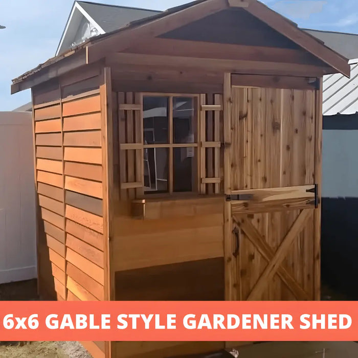 Cedarshed - Gardener Small Gable Shed Kit - 6x6