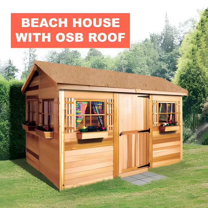 Cedarshed - Gable Style Beach House Shed - with OSB Roof