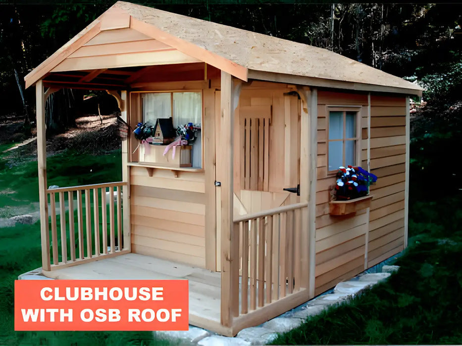 Cedarshed - Kids Clubhouse Playhouse Kit - with OSB Roof
