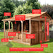 Cedarshed - Cookhouse BBQ Shed - Parts Labeled
