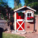 Cedarshed - Gardener Small Gable Shed Kit - with Red Door
