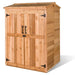 Cedarshed - DIY 4x4 Green Pod Wooden Garbage Can & Recycling Bin Shed Kits - Door Close