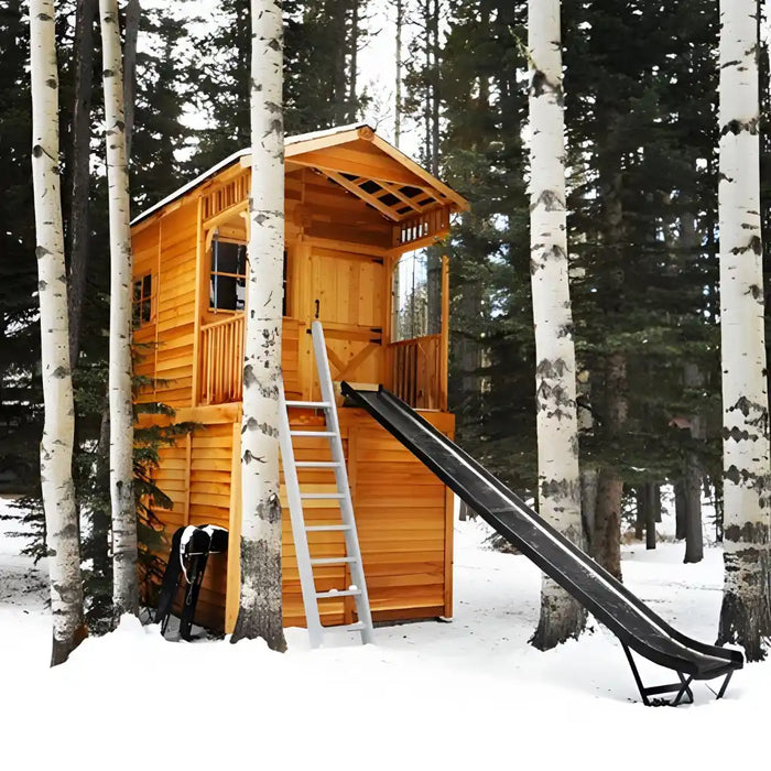 Cedarshed - Kids Clubhouse Playhouse Kit - Custom Treehouse in Snow