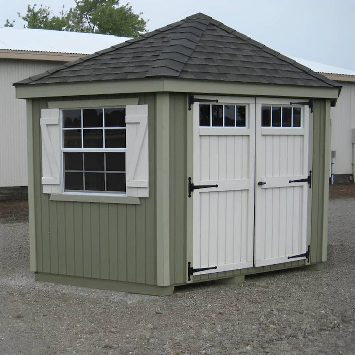 Little Cottage Company - Colonial Five Corner Shed - Left View