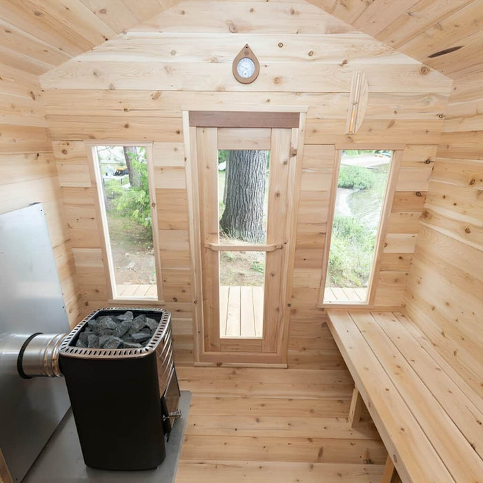 Dundalk - Canadian Timber Georgian Cabin Sauna - with Heater Top View