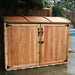 Outdoor Living Today - 6x3 Oscar Waste Management Shed - In a Corner