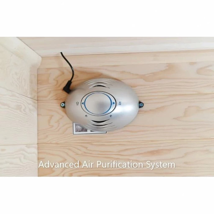 Sunray - Bristol Bay 4-Person Indoor Infrared Corner Sauna - HL400KC - Air Purification System