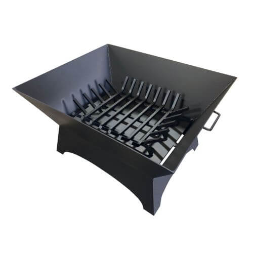 36X30-Rectangle-Fire-Pit-With-Grate-Carbon-Steel-With-Hybrid-Hinged-Screen