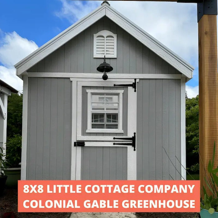little cottage company colonial gable greenhouse front view
