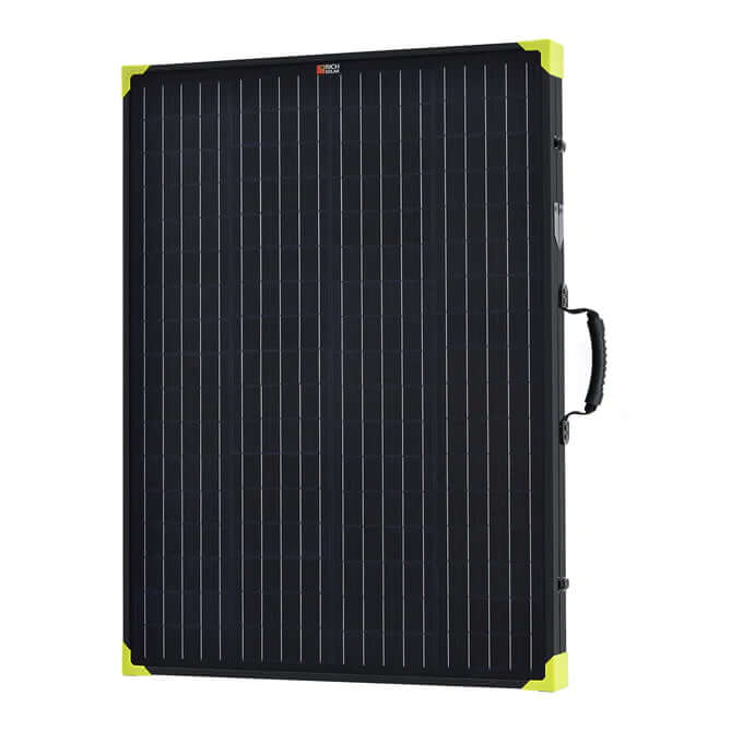 Mega 200 Watt Portable Solar Panel Briefcase - Folded Back View