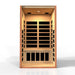 Golden Designs Dynamic Avila 1-2-person Infrared Sauna with Low EMF in Canadian Hemlock - Inside View