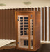 Golden Designs Dynamic Barcelona Elite 1-2-person Infrared Sauna with Low EMF in Canadian Hemlock - Indoor View