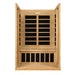 Golden Designs Dynamic Versailles 2-person Infrared Sauna with Low EMF in Canadian Hemlock - Inside View