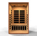 Golden Designs Dynamic Cordoba 2-person Infrared Sauna with Low EMF in Canadian Hemlock - Inside View