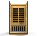 Golden Designs Dynamic San Marino 2-person Infrared Sauna with Low EMF in Canadian Hemlock - Inside View
