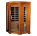 Golden Designs Dynamic Corner Heming Elite 2-person Infrared Sauna with Ultra Low EMF in Canadian Hemlock - Side View
