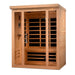 Golden Designs Dynamic Vila 3-person Infrared Sauna with Ultra Low EMF in Canadian Hemlock - Side View