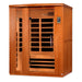 Golden Designs Dynamic Lugano Elite 3-person Infrared Sauna with Ultra Low EMF in Canadian Hemlock - Side View