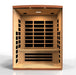 Golden Designs Dynamic Lugano Elite 3-person Infrared Sauna with Ultra Low EMF in Canadian Hemlock - Inside View