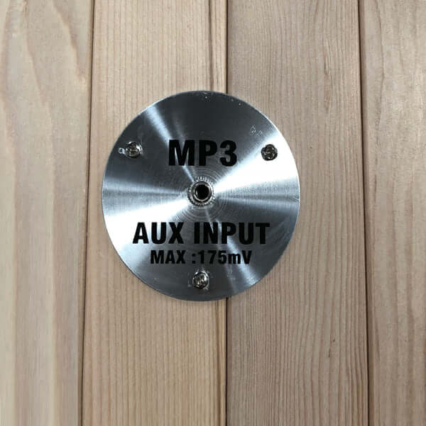Golden Designs - Maxxus "Trinity" Dual Tech 3-Person FAR Infrared Sauna Low EMF in Canadian Hemlock - MP3 Aux Input