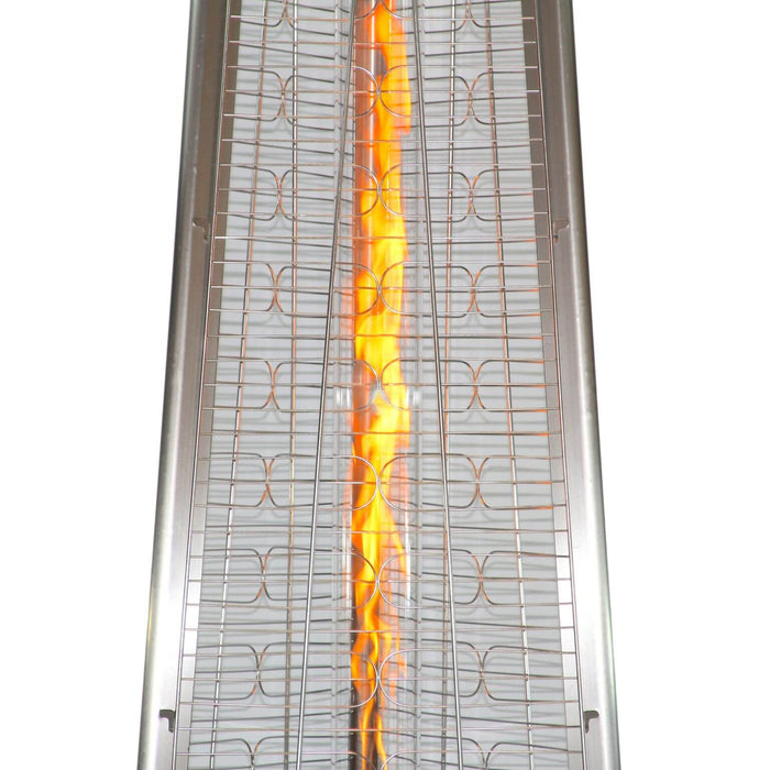 Natural Gas Pyramid Patio Heater - Stainless Steel - Details