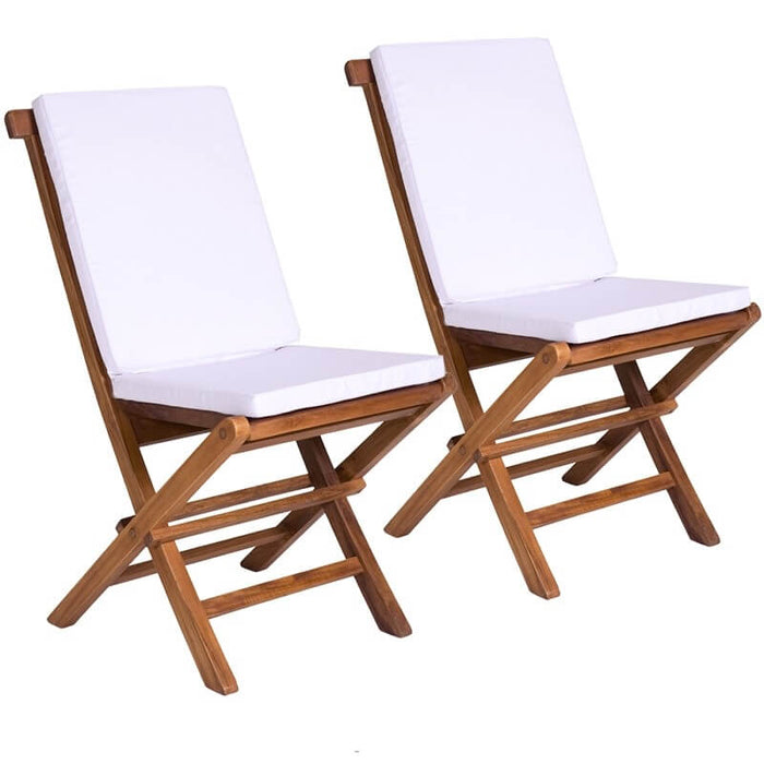 homestead cedarworks folding chair set tf22-2 royal white