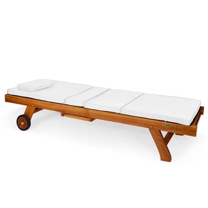 Multi-position Chaise Lounger - Stretched White