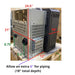 comfortbilt hp22i-ss 2800 sq. ft. pellet stove insert with 47-lb hopper measurements