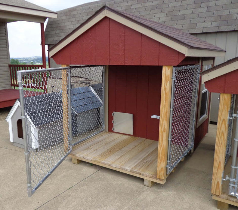EZ-Fit Sheds 4'x7' Outdoor Small Dog Kennel with Run