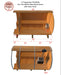 Dundalk - Canadian Timber Tranquility Outdoor Barrel Sauna CTC2345 - Length Dimensions