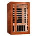 Golden Designs - Dynamic Cordoba 2-person FAR Infrared Sauna with Low EMF in Canadian Hemlock - Full View