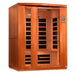 Golden Designs - Dynamic Lugano 3-person FAR Infrared Sauna with Low EMF in Canadian Hemlock - Full View