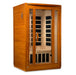 Golden Designs - Dynamic San Marino 2-person FAR Infrared Sauna with Low EMF in Canadian Hemlock - Full View