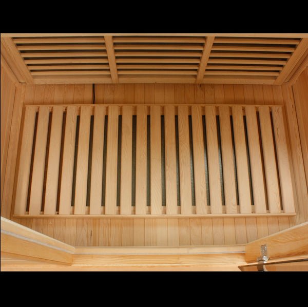 Golden Designs - Maxxus 2-Person FAR Infrared Sauna with Low EMF in Canadian Hemlock - Floor