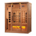 Golden Designs - Reserve Edition 3-Person Full Spectrum Infrared Sauna with Himalayan Salt Bar - Isolated