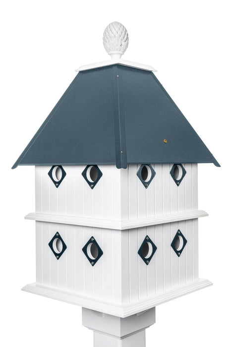 light blue birdstead birdhouse manor bird house