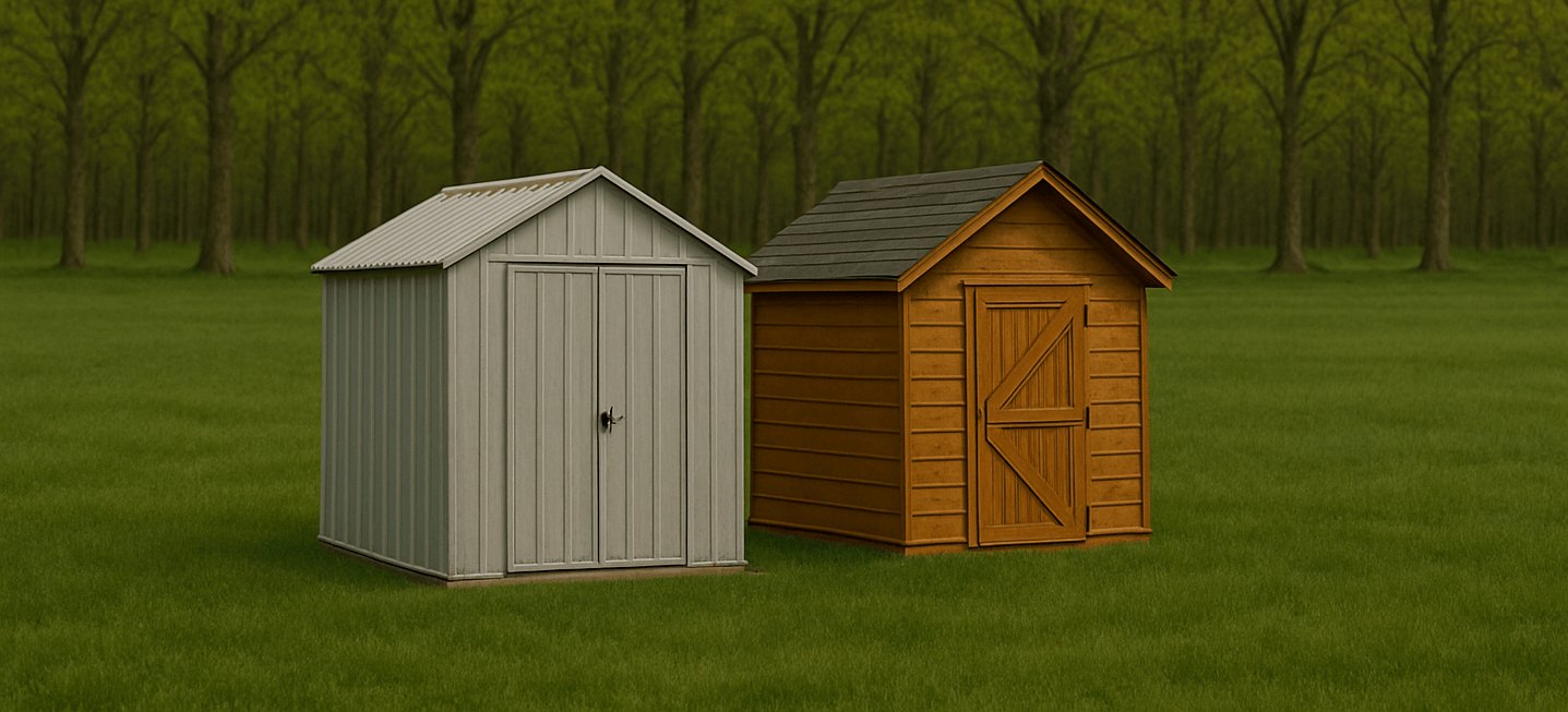 Wood vs Metal Shed: Comparing Durability, Maintenance, and Looks