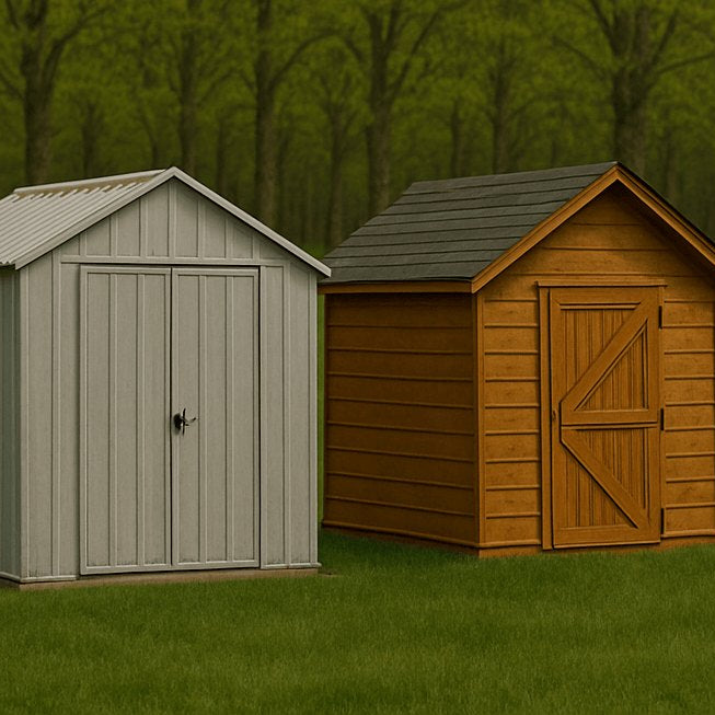 Wood vs Metal Shed: Comparing Durability, Maintenance, and Looks
