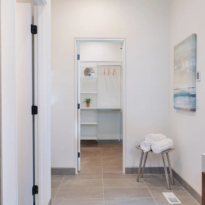 Modern bathroom in a Seattle home addition