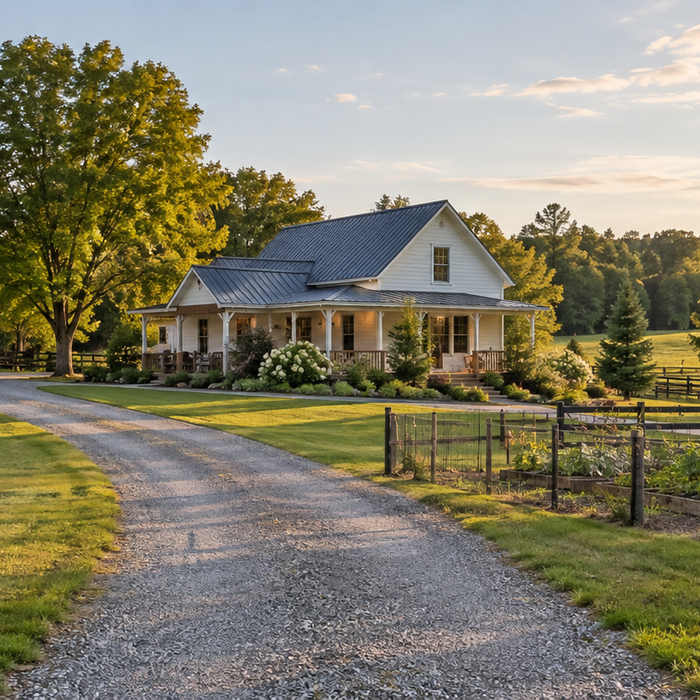 Well-maintained rural homestead prepared for a property showing