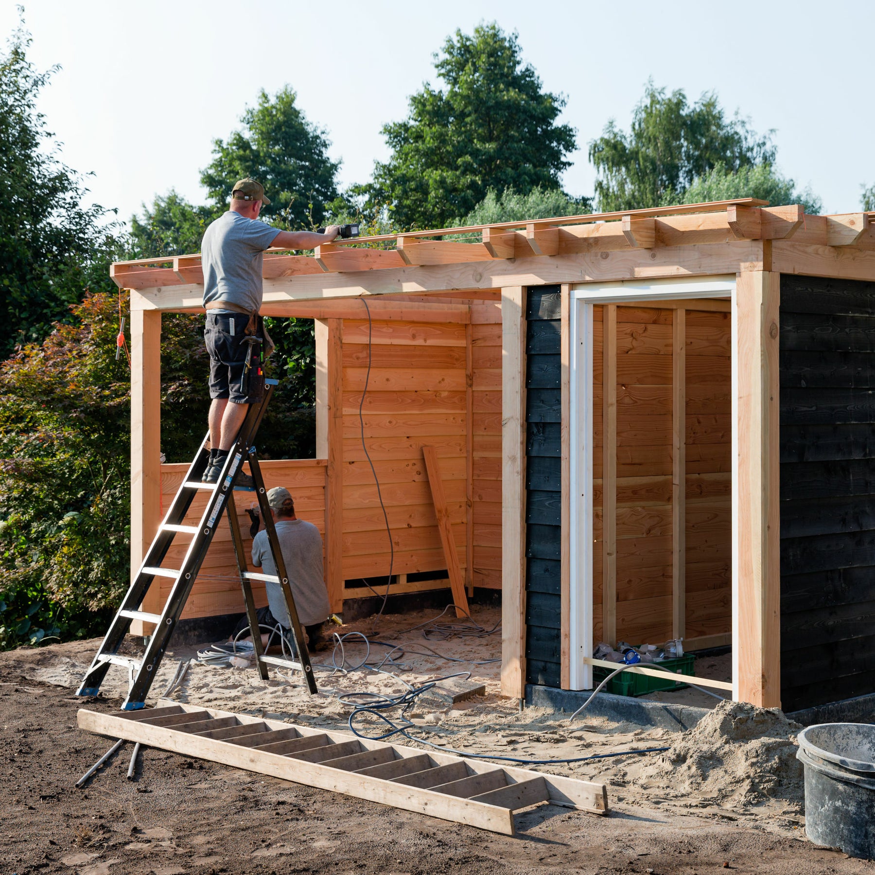 how to build a lean to shed  